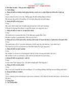 Tài liệu THÌ ĐỘNG từ   VERB TENSES 