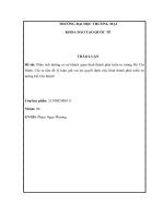 Phân tích những cơ sở khách quan hình thành phát triển tư tưởng Hồ Chí Minh