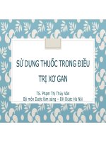 BÀI GIẢNG XƠ GAN ĐẠI HỌC DƯỢC HÀ NỘI