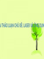 Bài thuyết trình:THẢO LUẬN CHỦ ĐỀ: SƠ LƯỢC LASER VÀ ỨNG DỤNG