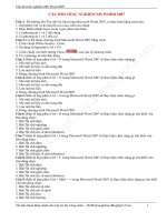 Phu luc 1 80 cau hoi trac nghiem MS word 2007 (co dap an kem theo) unprotected 