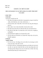 giáo án hóa 6 KHTN chân trời sáng tạo