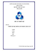 Đồ án thiết kế hệ thống dẫn động xích tải hộp giảm tốc côn - trụ 2 cấp