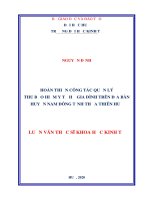 Hoàn thiện công tác quản lý thu bảo hiểm y tế hộ gia đình trên địa bàn huyện nam đông tỉnh thừa thiên huế 