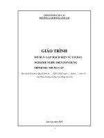 Giáo trình Lắp mạch điện tử cơ bản (Nghề Điện dân dụng)