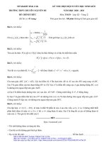 Đề thi HSG Toán 12 (vòng 2) năm 2020 – 2021 trường chuyên Nguyễn Du – Đắk Lắk