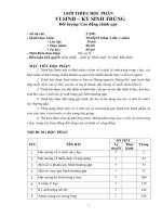 Giáo trình Vi sinh và ký sinh trùng - Trường Cao đẳng Y tế Ninh Bình