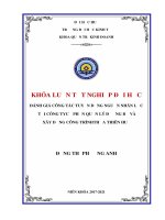 Đánh giá công tác tuyển dụng nguồn nhân lực tại công ty cổ phần quản lý đường bộ và xây dựng công trình thừa thiên huế 