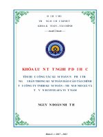 Tìm hiểu công tác kiểm toán nợ phải trả người bán trong kiểm toán báo cáo tài chính tại công ty tnhh kiểm toán – thẩm định giá và tư vấn ecovis afa việt nam 