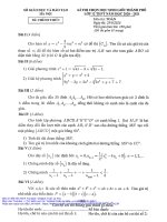 Đề thi chọn học sinh giỏi Toán 12 THPT năm 2020 – 2021 sở GDĐT Hà Nội