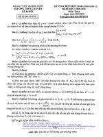 Đề thi HSG Toán 12 năm 2020 – 2021 trường THPT chuyên Lê Khiết – Quảng Ngãi