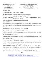 Đề thi học sinh giỏi tỉnh Toán 12 năm 2020 – 2021 sở GDĐT Nghệ An (Bảng A)