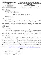 Đề thi lập đội tuyển HSG Toán THPT năm 2020 – 2021 sở GDĐT Đắk Lắk (ngày 2)