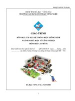 Giáo trình mô đun Lắp đặt hệ thống điện thông minh (Nghề Điện tử công nghiệp – Trình độ cao đẳng)