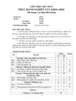 Giáo trình Thực hành nghiên cứu khoa học - Trường Cao đẳng Y tế Ninh Bình