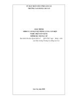 Giáo trình Lắp đặt hệ thống cung cấp điện (Nghề Điện dân dụng)