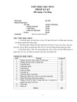 Giáo trình Pháp luật - Trường Cao đẳng Y tế Ninh Bình