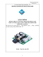 Giáo trình mô đun Điện tử ứng dụng trong hệ thống lạnh (Nghề Kỹ thuật máy lạnh và điều hòa không khí  Trình độ cao đẳng)