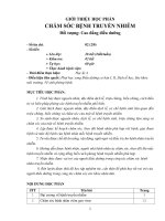 Giáo trình Chăm sóc bệnh truyền nhiễm - Trường Cao đẳng Y tế Ninh Bình