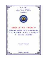 Hoàn thiện công tác kế toán nguyên vật liệu, công cụ dụng cụ tại công ty cổ phần trường danh 
