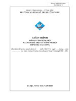 Giáo trình mô đun Trang bị điện (Nghề Điện tử công nghiệp – Trình độ cao đẳng)