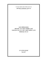 Giáo trình Sửa chữa thiết bị điện lạnh (Nghề Sửa chữa thiết bị điện lạnh)