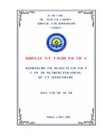 Đánh giá hoạt động xúc tiến hỗn hợp của hệ thống trung tâm anh ngữ quốc tế ilead ama huế  