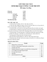 Giáo trình Sinh học đại cương và di truyền - Trường Cao đẳng Y tế Ninh Bình