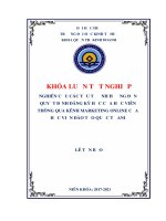Nghiên cứu các yếu tố ảnh hưởng đến quyết định đăng ký học của học viên thông qua kênh marketing online của học viện đào tạo quốc tế ani 
