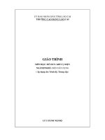 Giáo trình Khí cụ điện (Nghề Điện dân dụng)