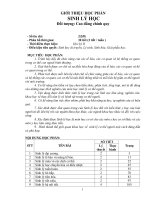 Giáo trình Sinh lý học - Trường Cao đẳng Y tế Ninh Bình