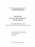 Quan hệ quốc tế lễ tân-Đón tiếp đoàn khách Mỹ