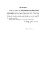 Luận văn thạc sỹ quản lý nhà nước với kinh doanh đồ uống có cồn trên địa bàn Hà Nội
