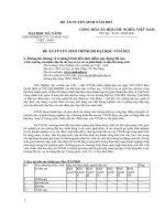 VIỆN NGHIÊN CỨU VÀ ĐÀO TẠO VIỆT - ANH ĐỀ ÁN TUYỂN SINH TRÌNH ĐỘ ĐẠI HỌC NĂM 2021