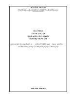 Giáo trình Kỹ thuật lạnh (Nghề Điện công nghiệp)