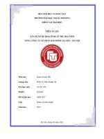 Tiểu luận quản trị thay đổi xây dựng kế hoạch quản trị thay đổi tổng công ty cổ phẩn bảo hiểm sài gòn   hà nội