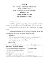 Giáo án khám phá khoa học độ tuổi mẫu giáo lớn chủ đề ngày 20-11