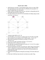 Tổng hợp 1075 câu hỏi trắc nghiệm Mạng máy tính