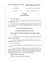 Bản So sánh Quy định 24 và Quy định 29 của BCH Trung ương Đảng