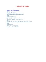 Bồi dưỡng HSG toán 4 dãy số tự nhiên dạng 5 tìm số hạng thứ n 