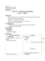 Unit 10 Sources of Energy Lesson 6 Skills 2