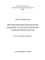 Phát triển hoạt động kinh doanh thẻ thanh toán tại ngân hàng 2