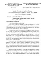 TRƯỜNG ĐẠI HỌC KINH TẾ - TÀI CHÍNH TP HỒ CHÍ MINH ĐỀ ÁN ĐĂNG KÝ MỞ NGÀNH ĐÀO TẠO Tên ngành: Quản trị Nhà hàng Dịch vụ ăn uống;Trình độ đào tạo: Đại học- Chính quy