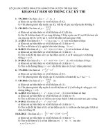 khao sat ham so trong cac de thi dai hoc