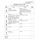 KE HOACH TUAN 11 NAM HOC 20162017