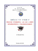 Phát hiện website lừa đảo dựa trên mô hình phân lớp random forest 