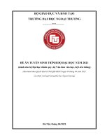TRƯỜNG ĐẠI HỌC NGOẠI THƯƠNG - ĐỀ ÁN TUYỂN SINH TRÌNH ĐỘ ĐẠI HỌC NĂM 2021