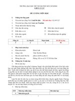 TRƯỜNG ĐẠI HỌC MỞ THÀNH PHỐ HỒ CHÍ MINH KHOA LUẬT ĐỀ CƯƠNG MÔN HỌC Tên môn học tiếng Việt: Luật Du lịch