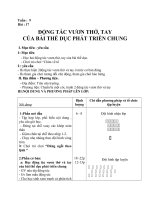 Bai 17 Dong tac vuon tho tay cua bai the duc phat trien chung