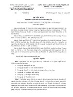 Chuẩn đầu ra trình độ trung cấp 2020 TRƯỜNG TRUNG CẤP DU LỊCH VÀ KHÁCH SẠN SAIGONTOURIST